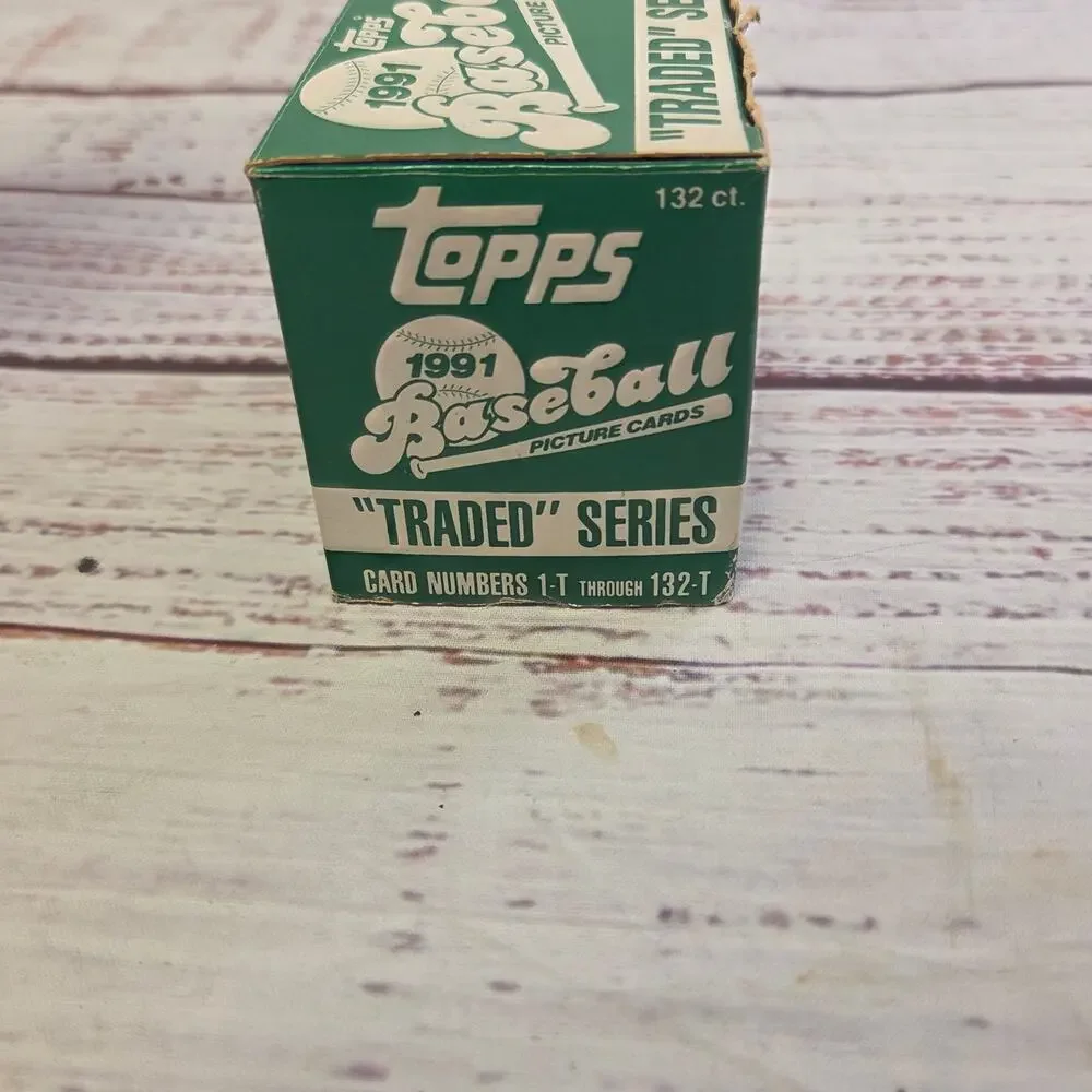 1991 Topps Baseball Traded Series Complete 132-Card Set in Original Box